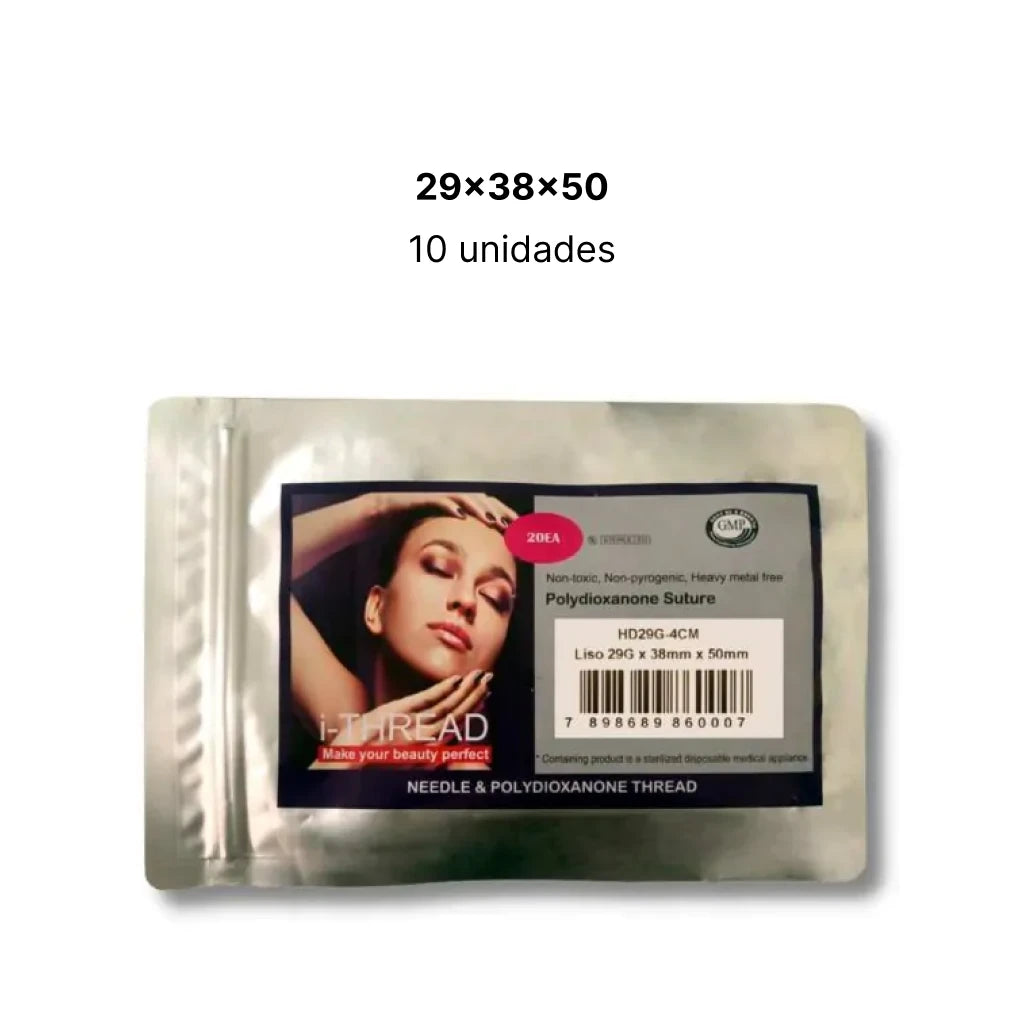 Fio de PDO I-Thread Liso Agulhado Mono 29g - 38x50mm Blister C/10