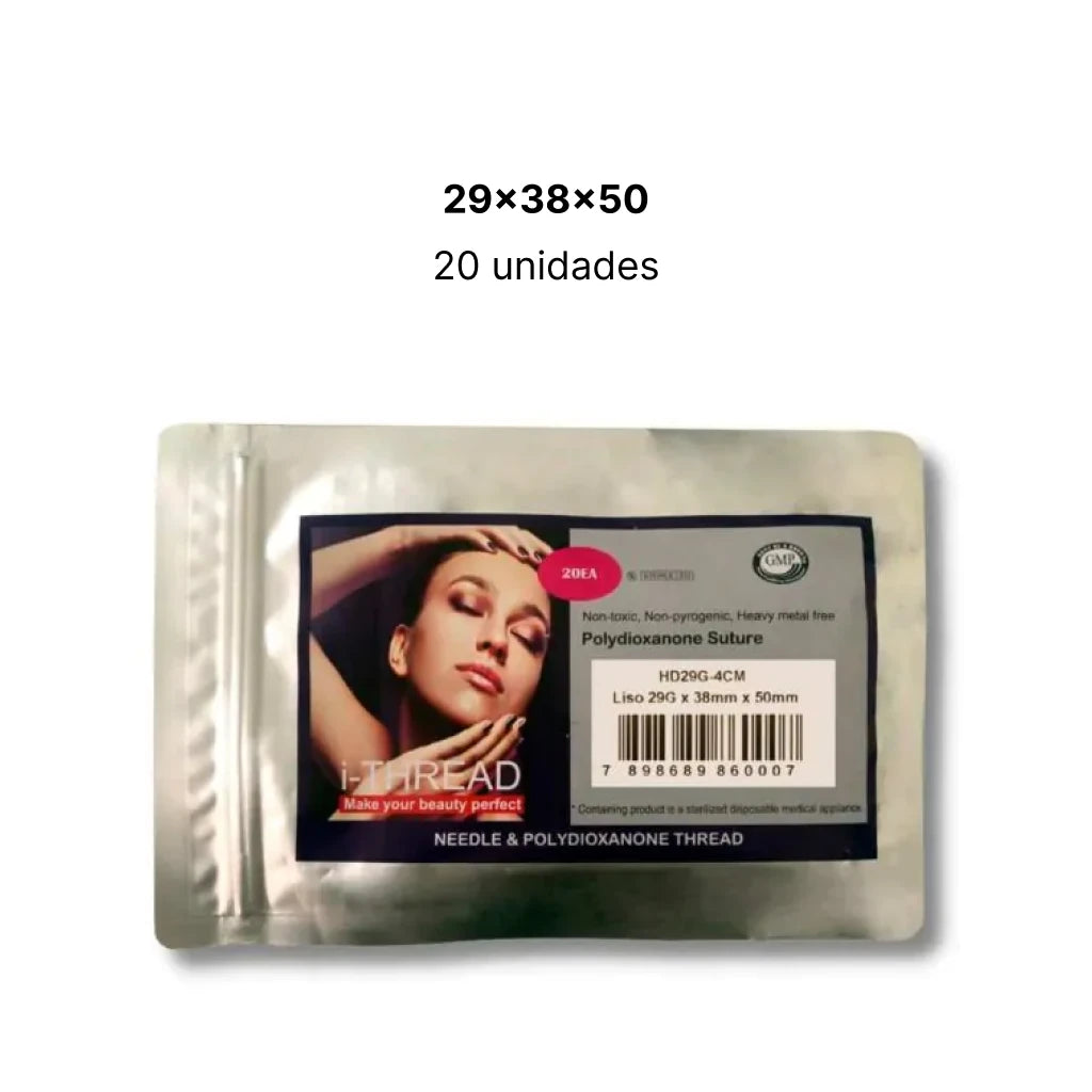 Fio de PDO I-Thread Liso Agulhado Mono 29g - 38x50mm Pack C/20